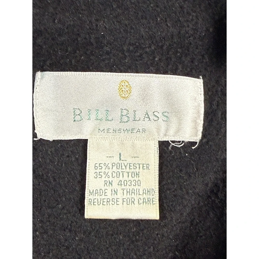 Bill‎ Blass Sweatpants Mens L Black  Elastic Waist Cotton Blend Lounge